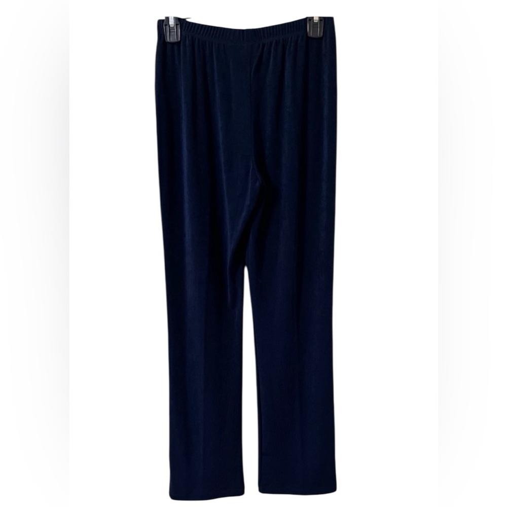 NWT Chico's Size 0 XS S Navy Blue Straight Leg Slinky Traveler Style Pants